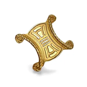 Vintage Celine extra big golden triomphe brooch. Great vintage gift idea. Can be a scarf, hat, jacket pin. 060521ac7