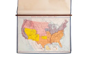 Vintage Denoyer Geppert Map