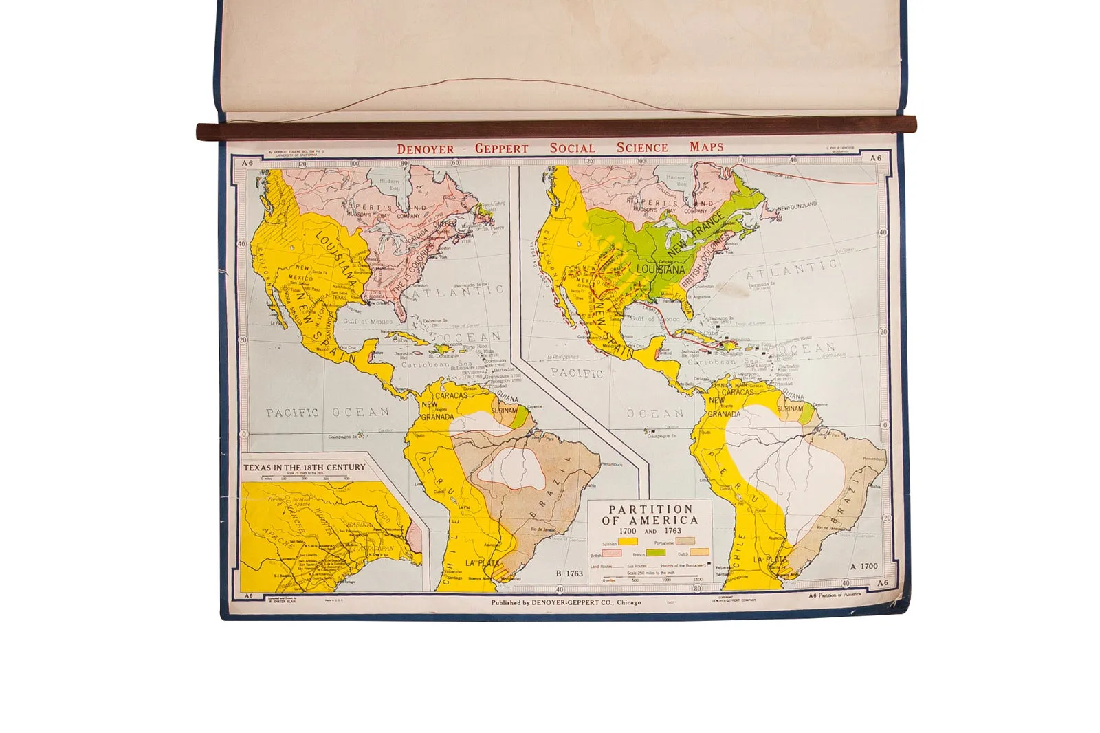 Vintage Denoyer Geppert Map