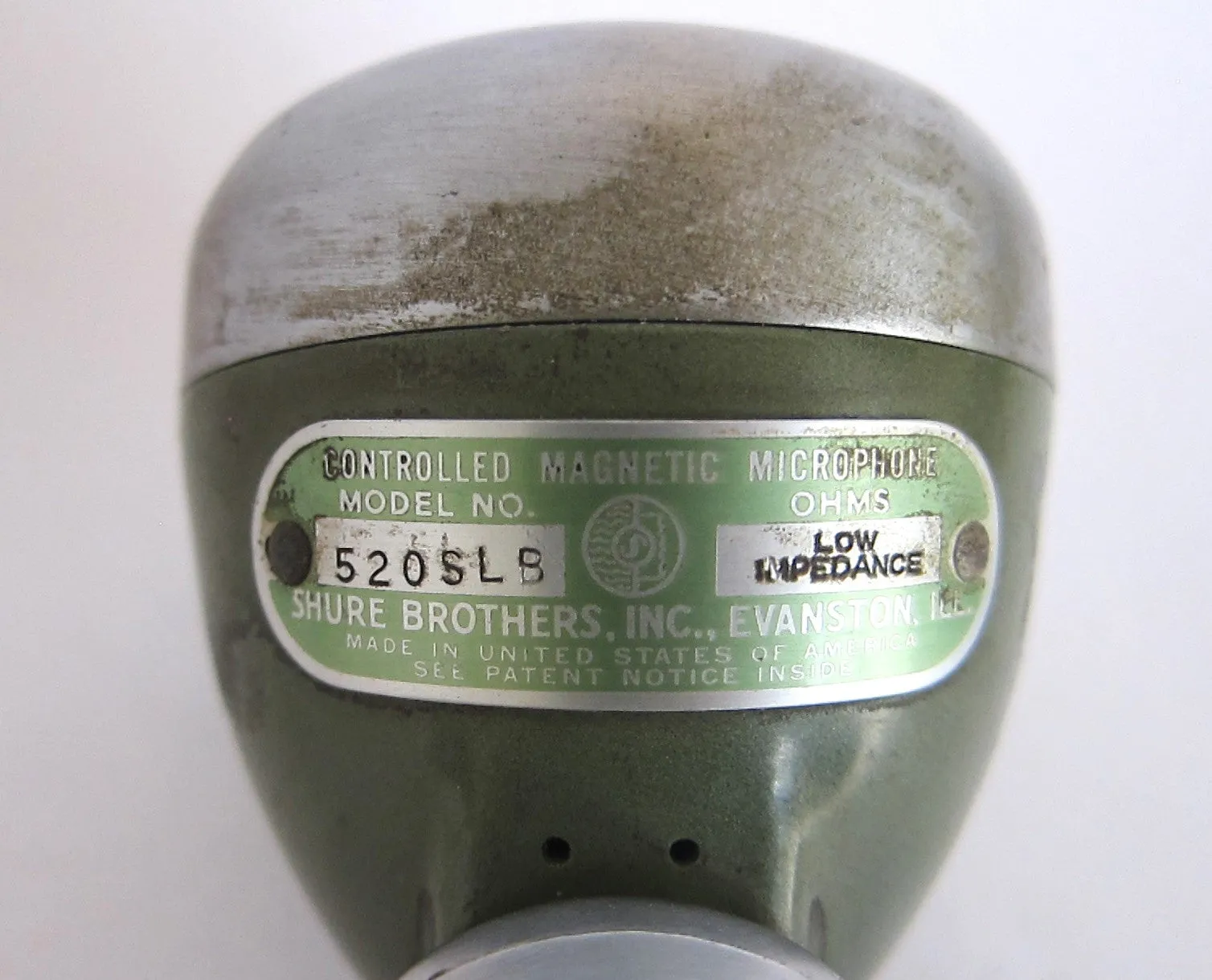 Vintage Green Shure Microphones - S36