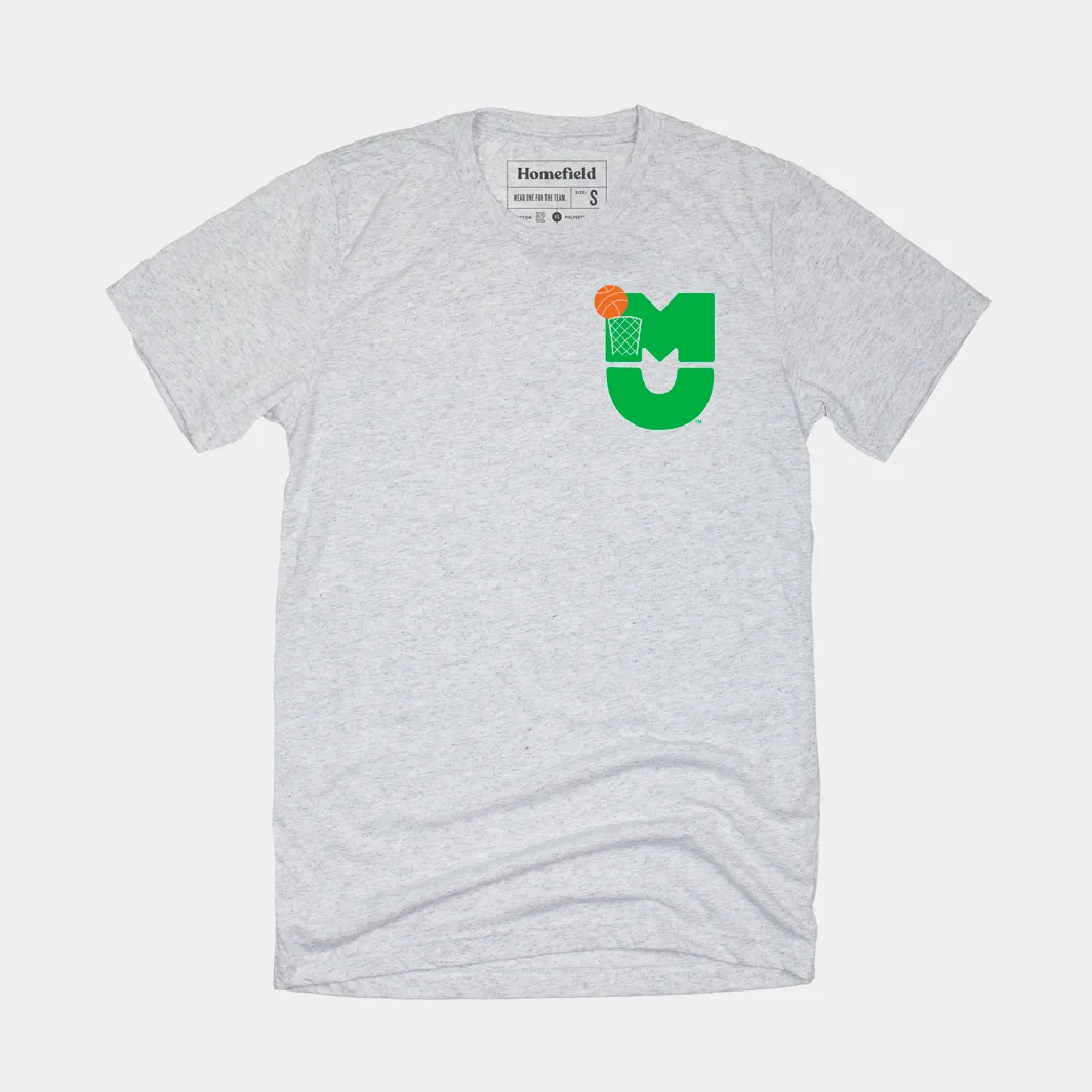 Vintage Marshall University Basketball Logo Tee
