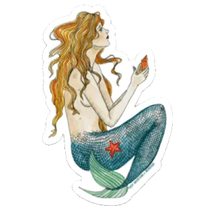 Vintage Mermaid Magnet