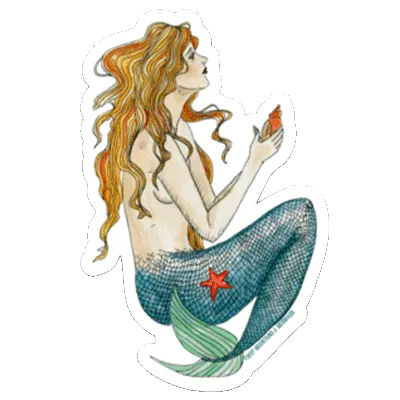 Vintage Mermaid Magnet