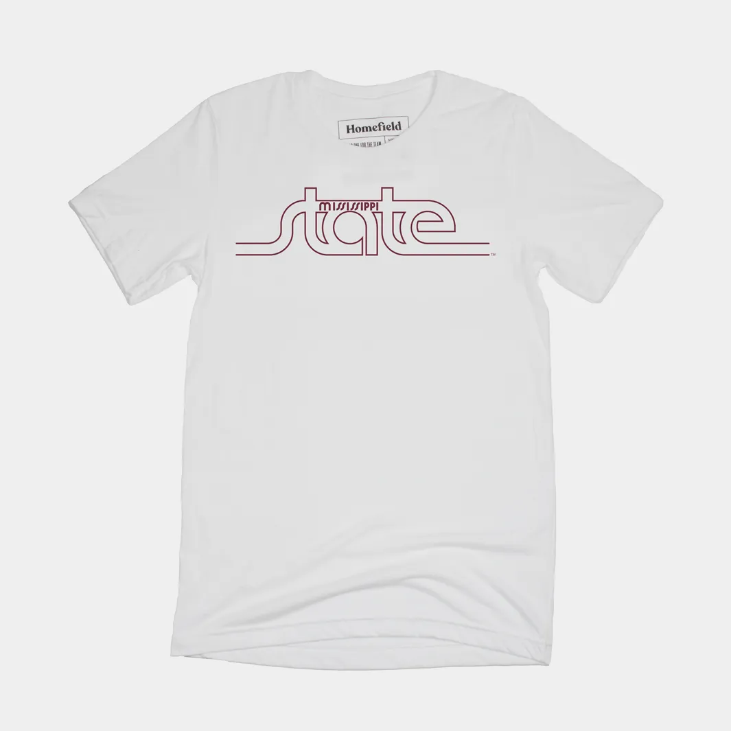 Vintage Mississippi State Logo Tee