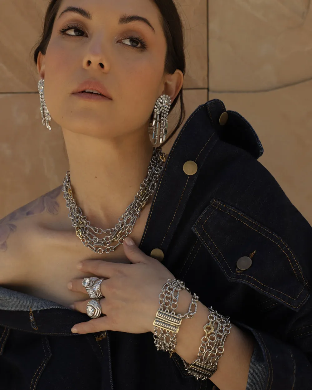 Vintage Two Tone Multi Chain Set