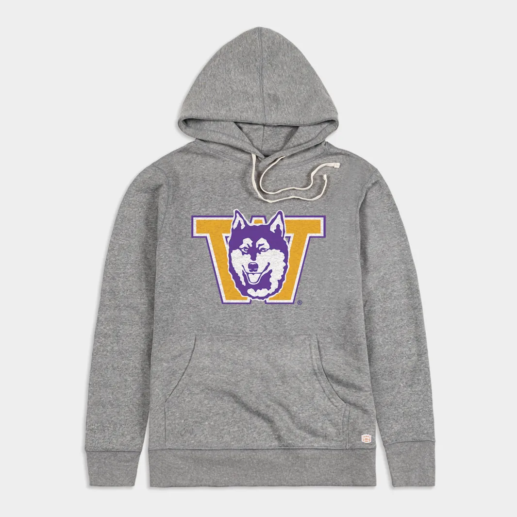 Vintage UW Huskies Logo Hoodie