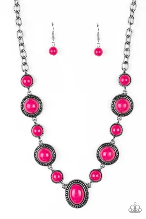Voyager Vibes Pink Paparazzi Necklace