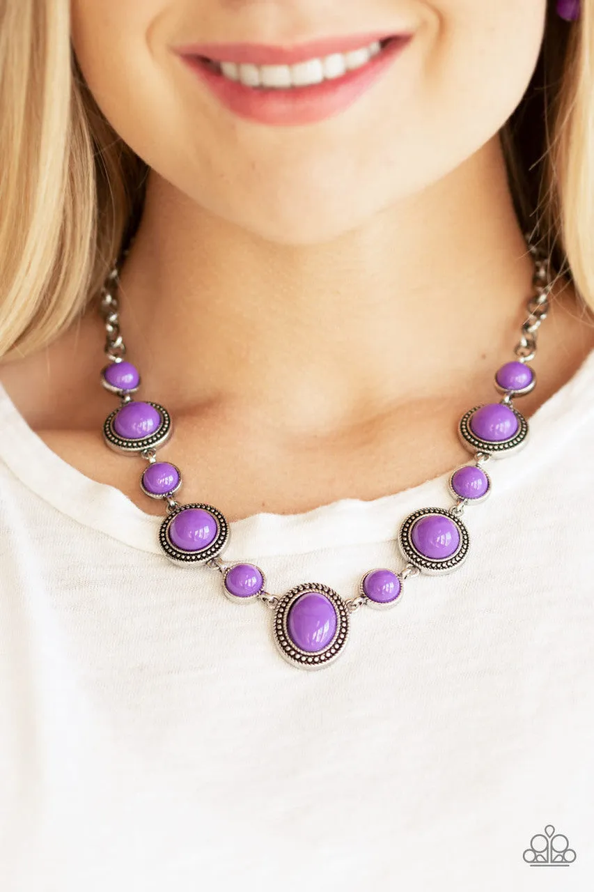 Voyager Vibes Purple Paparazzi Necklace