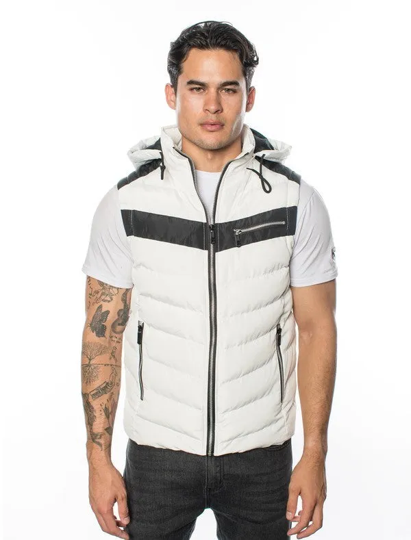 VP-2 City Chic VIP Men's Vest with Detachable Hood - 6 PACK