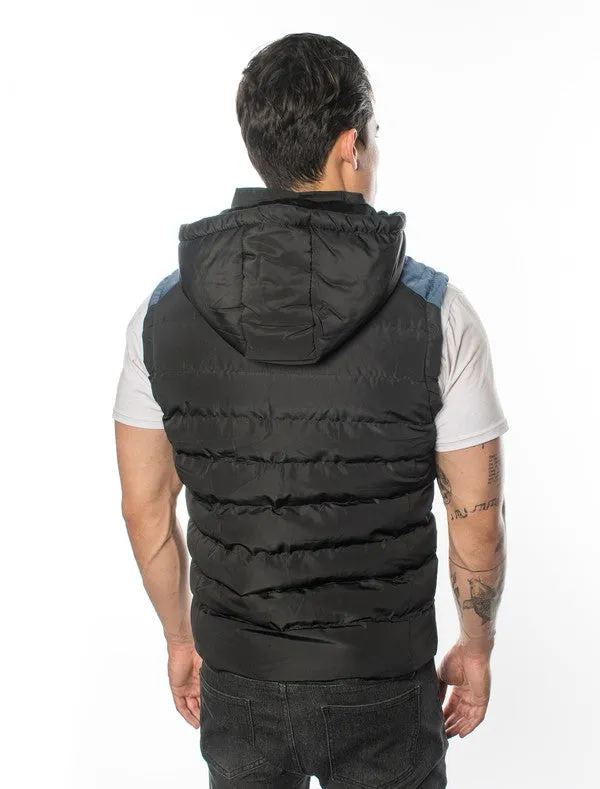 VP-2 City Chic VIP Men's Vest with Detachable Hood - 6 PACK