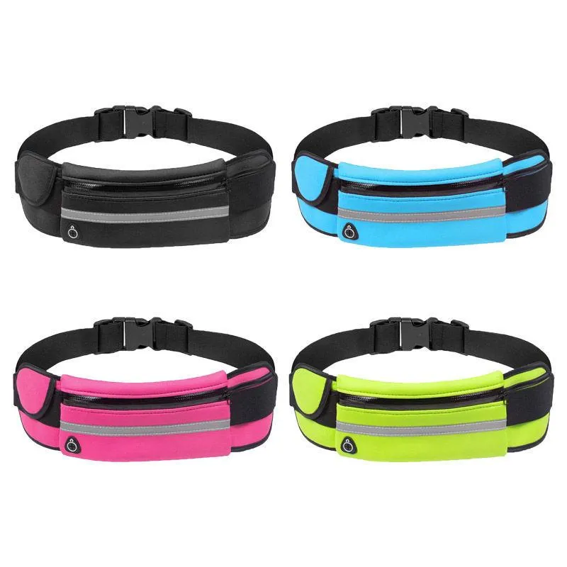 Waist Bum Bag Fanny Pack Belt Money For Running Jogging Cycling Phones Sport Running Waterproof Belt Waist Bags