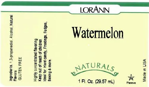 Watermelon Flavoring - Compounded Natural Flavors 16 oz., 1 Gallon, 5 Gallon