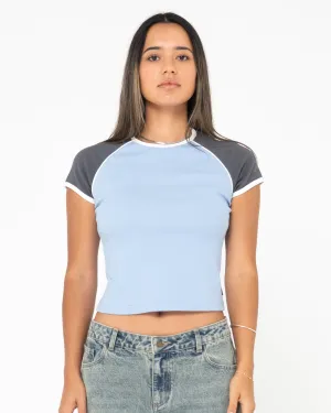 Whiplash Raglan Baby Tee
