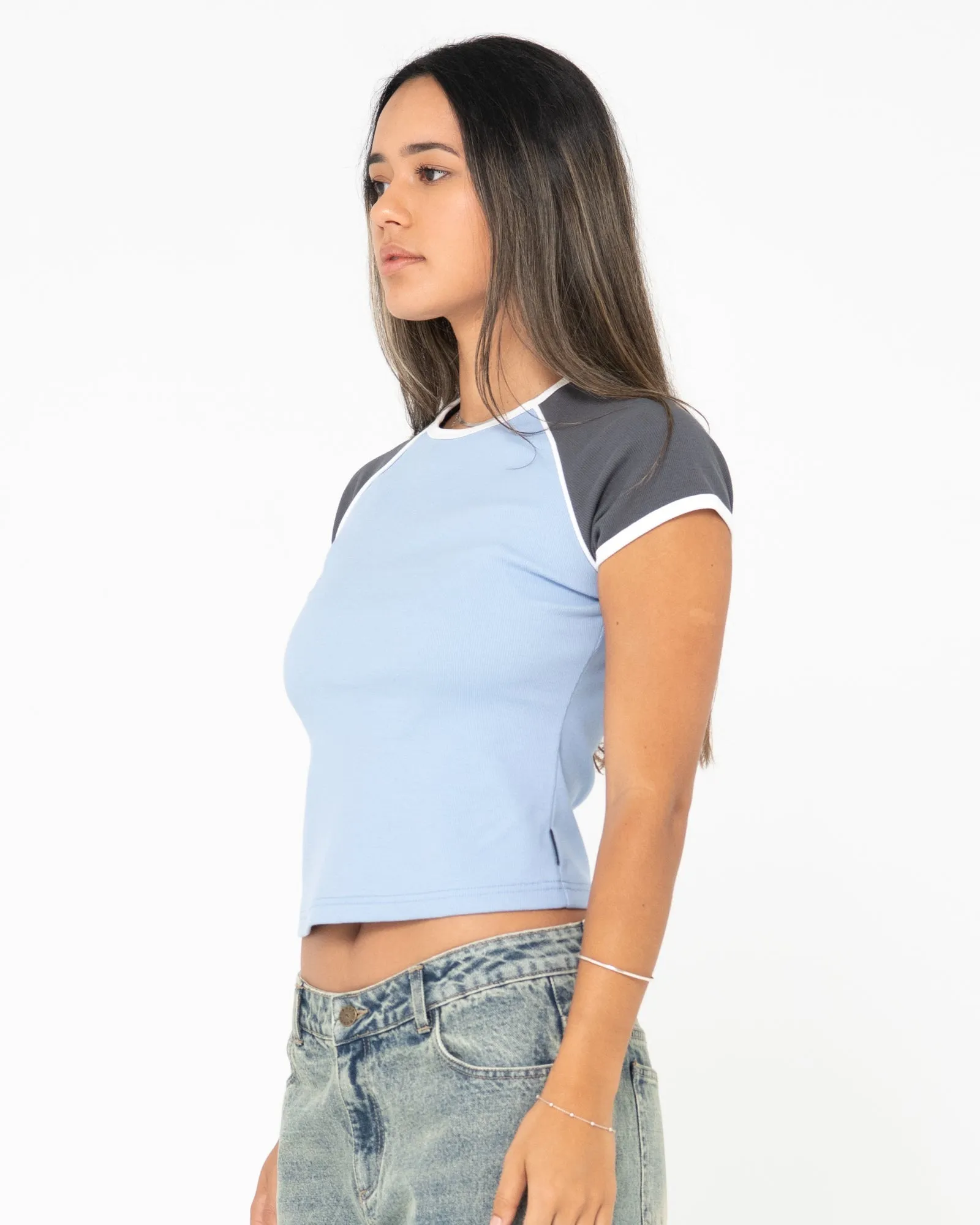 Whiplash Raglan Baby Tee