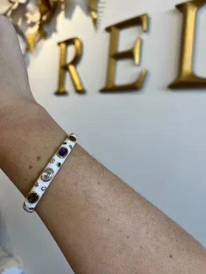 White Enameled Cuff
