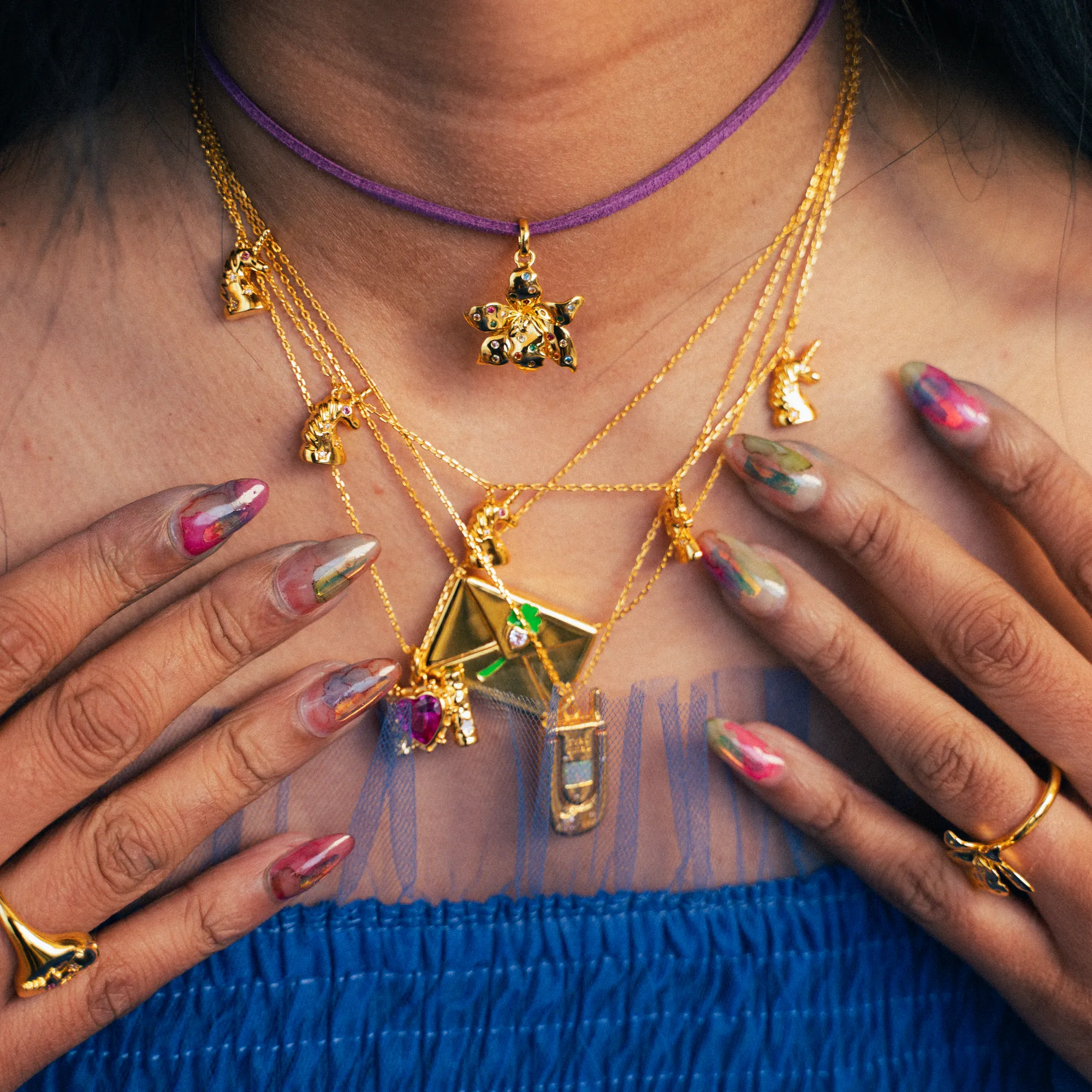 Wildflower Necklace Gold