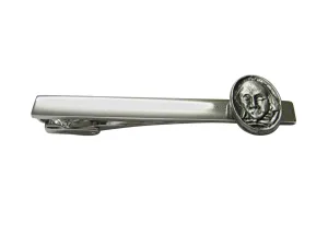 William Shakespeare Head Square Tie Clip