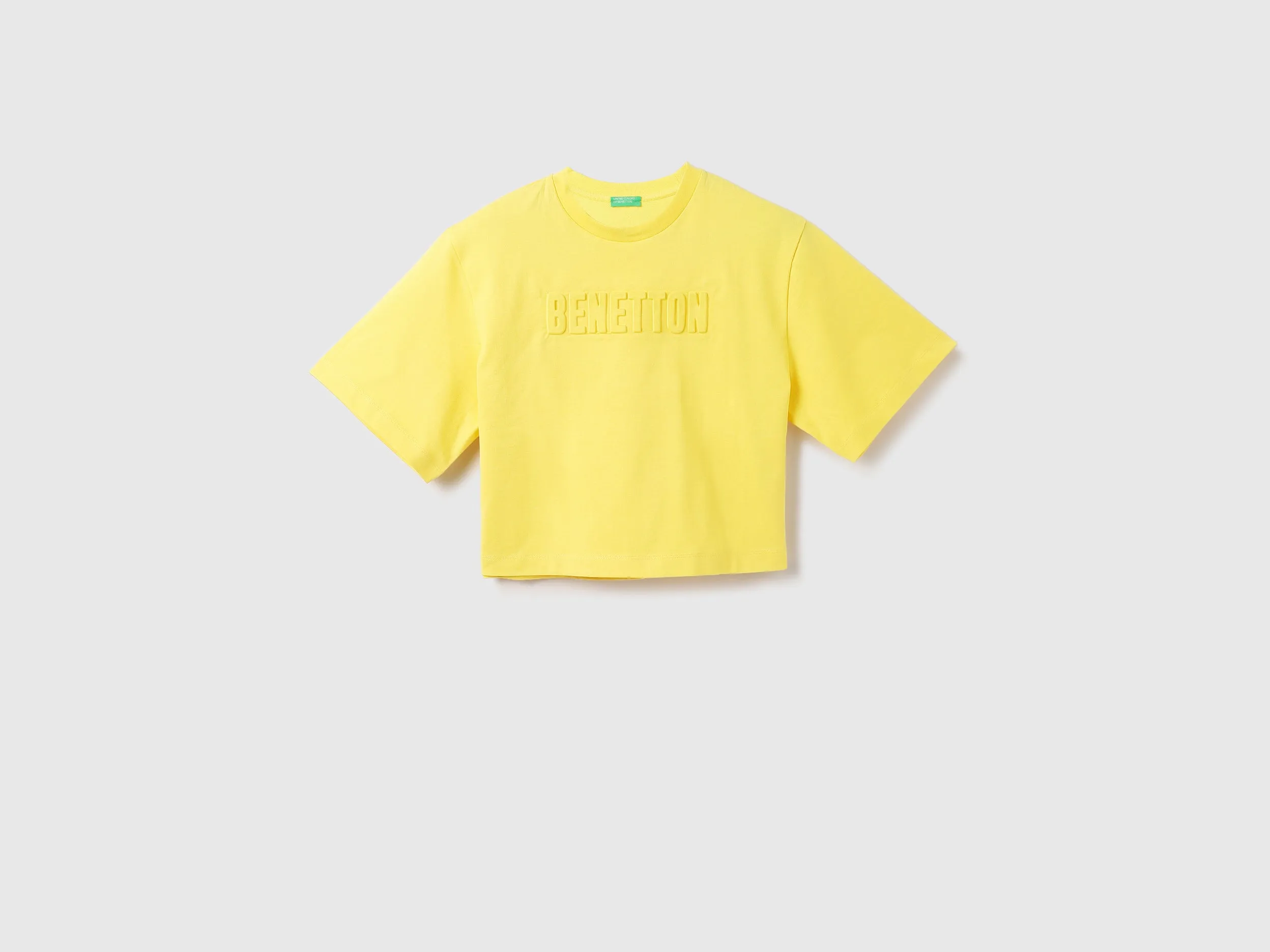 Women Embossed Round Neck T-shirt