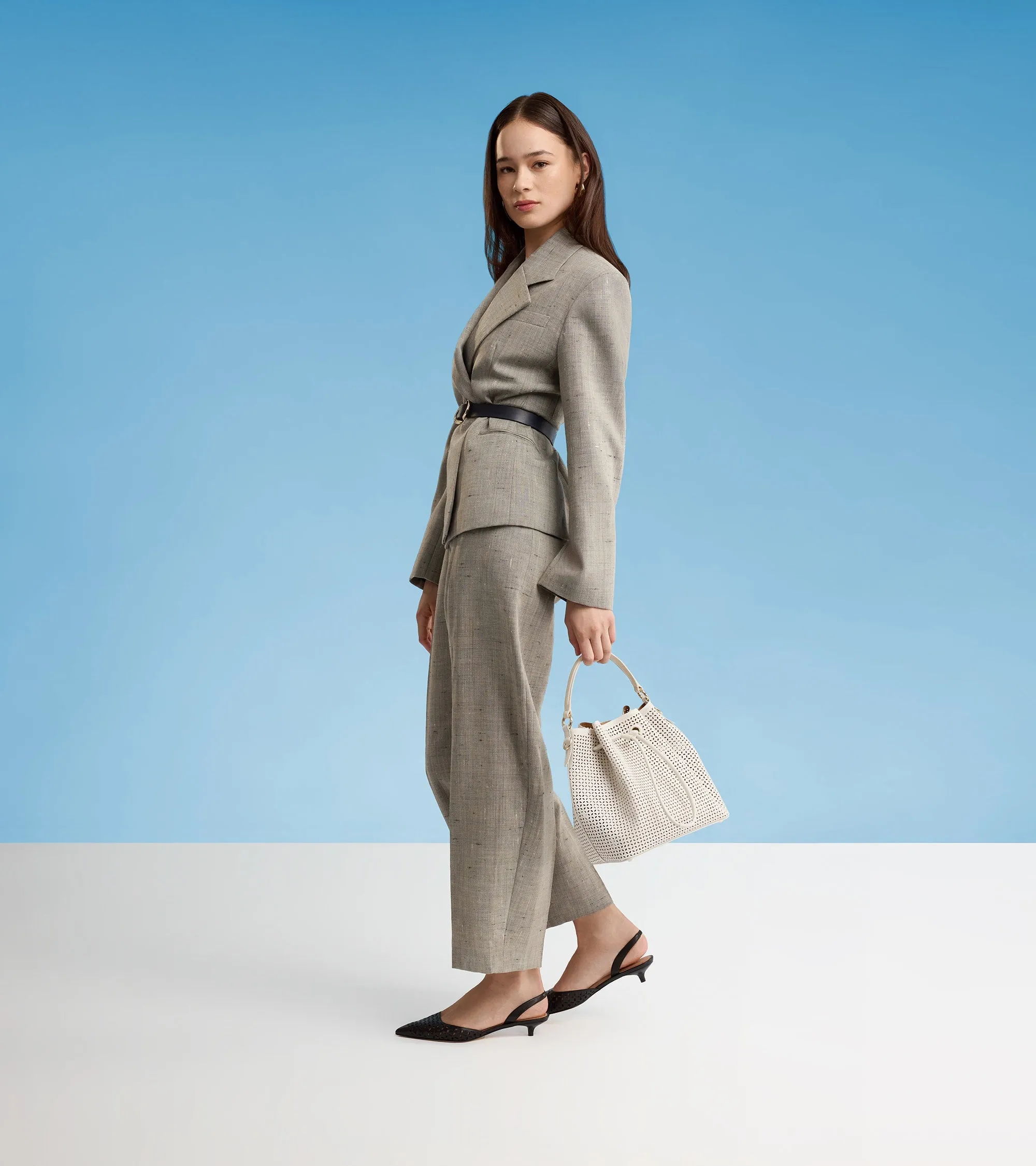 Women's Lidia Leather Bucket Bag