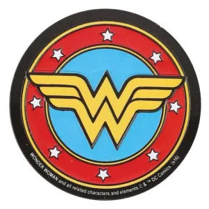 Wonder Woman Logo Embossed Metal Magnet