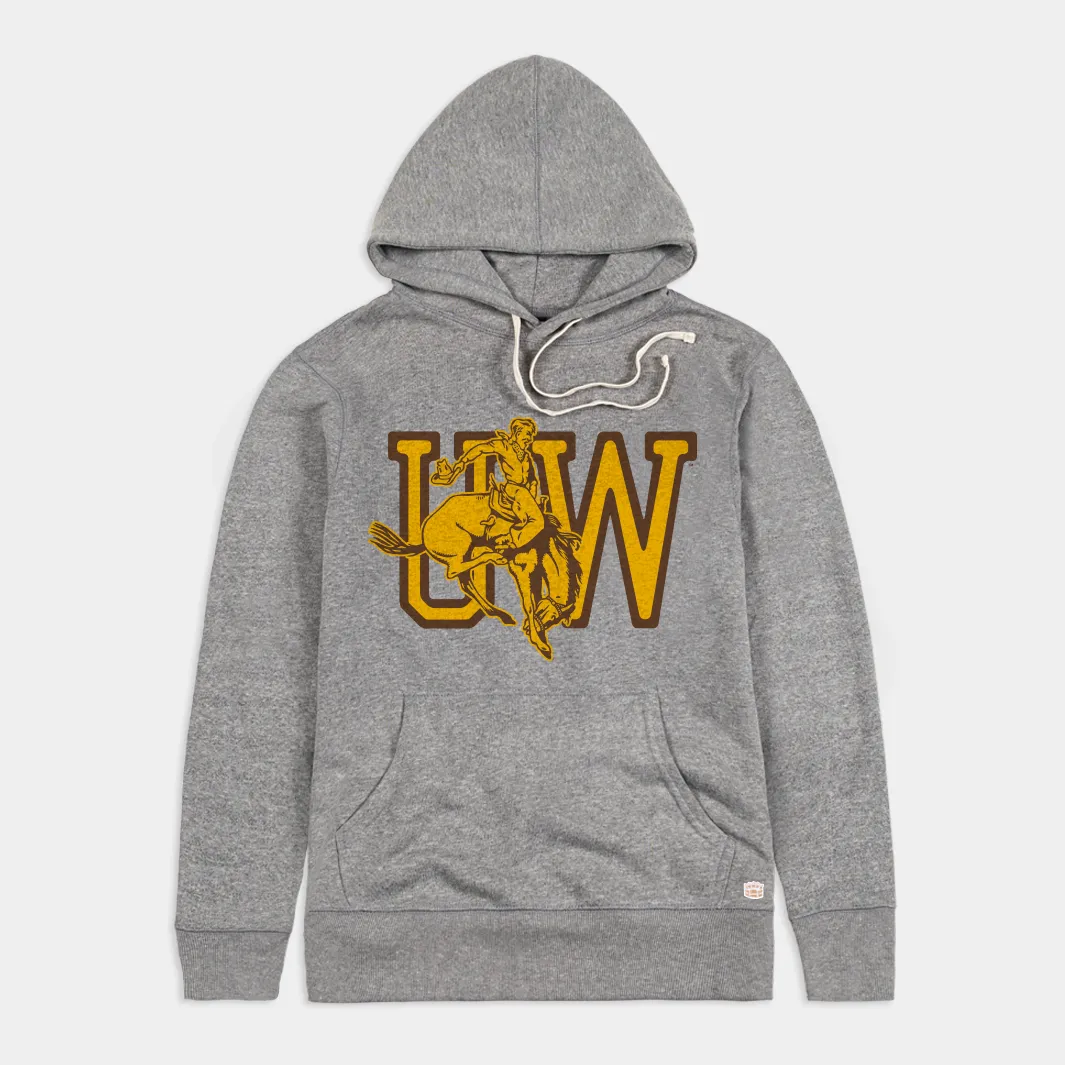 Wyoming Cowboys Vintage Rodeo Logo Hoodie