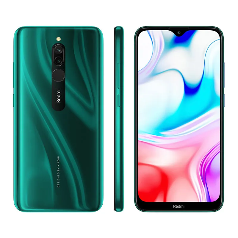 Xiaomi Redmi 8 Global ROM 2 SIM Card Fingerprint LCD Smart Phone green_4 64G