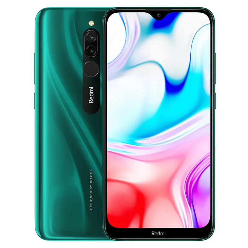 Xiaomi Redmi 8 Global ROM 2 SIM Card Fingerprint LCD Smart Phone green_4 64G