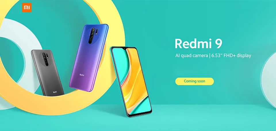 Xiaomi Redmi 9 global rom Smartphone  6.53"" Display 5020mAh Battery Redmi9 Mobile Phone blue_4 128G