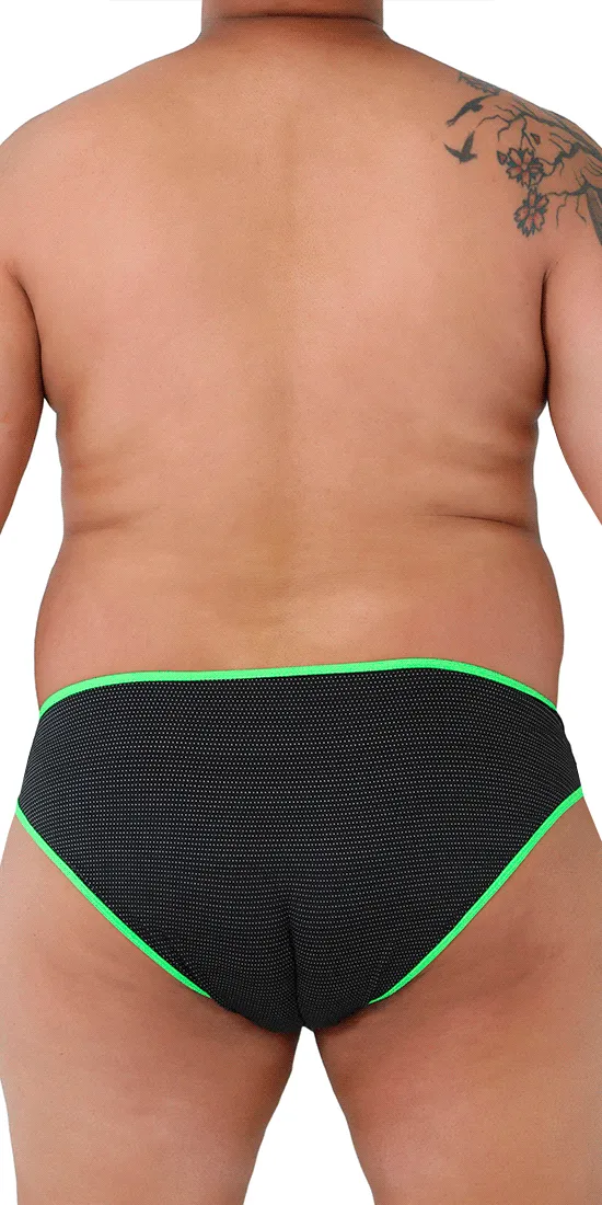 Xtremen 91021x Microfiber Briefs Plus Size Black