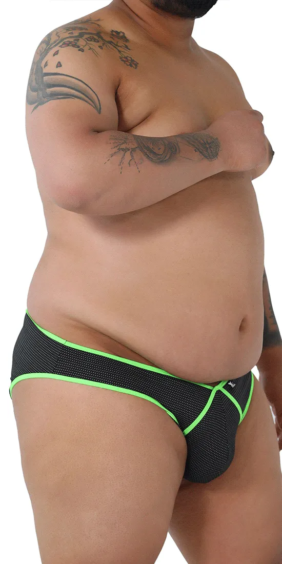 Xtremen 91021x Microfiber Briefs Plus Size Black
