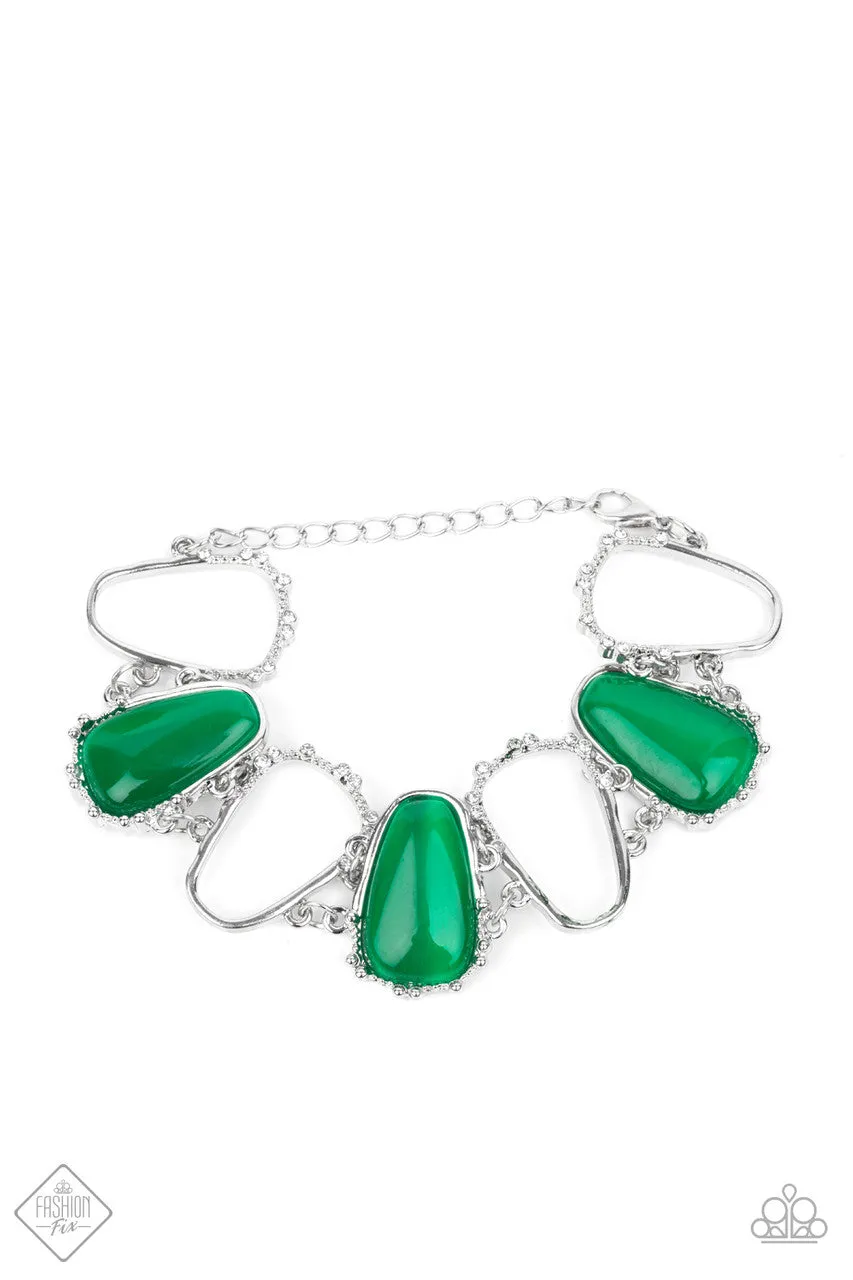 Yacht Club Couture Green Paparazzi Bracelet