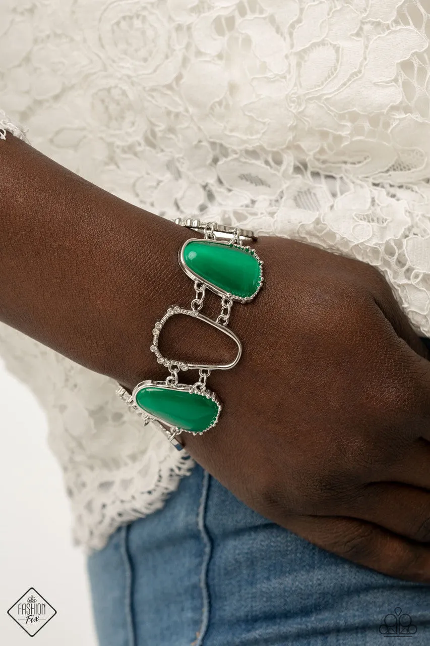 Yacht Club Couture Green Paparazzi Bracelet