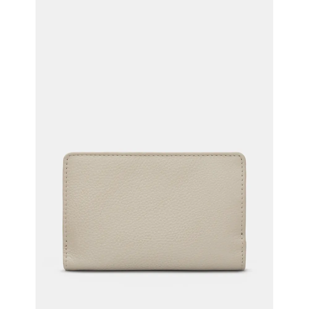 Yoshi Jane Austen Bookworm Library Zip Around Warm Grey Leather Purse