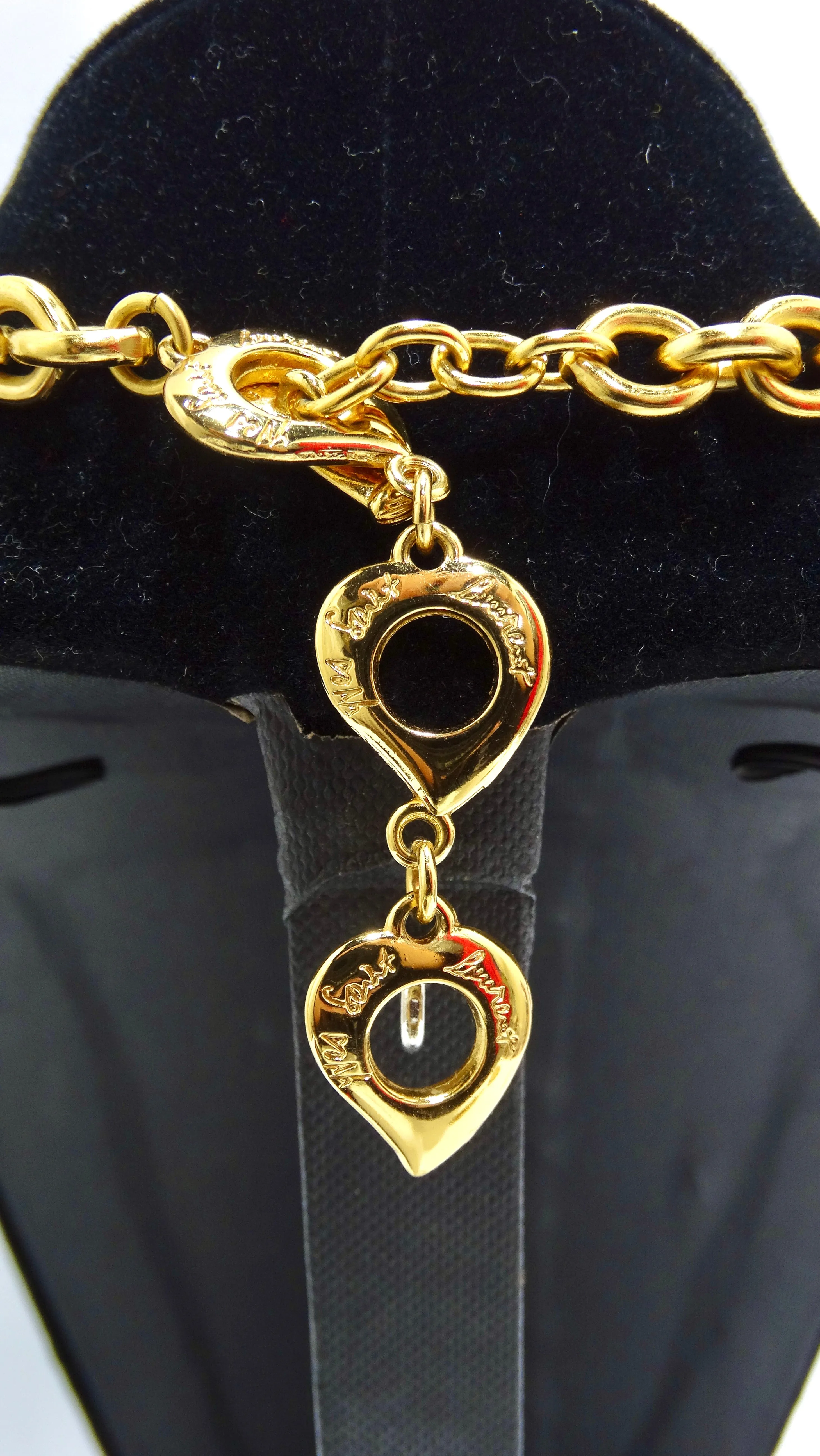 YVES SAINT LAURENT Logo Geometric Necklace